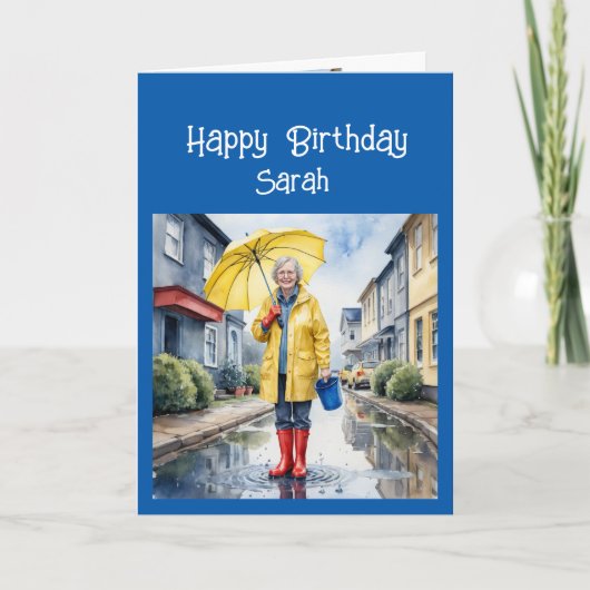 おもしろい誕生日ステイ若いハートのような シーズンカード (正面)