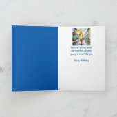 おもしろい誕生日ステイ若いハートのような シーズンカード (内部)