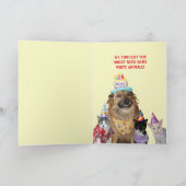 おもしろい誕生日テンプレート カード (内部)