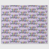 おもしろい誕生日ネズミ ラッピングペーパー (フラット)