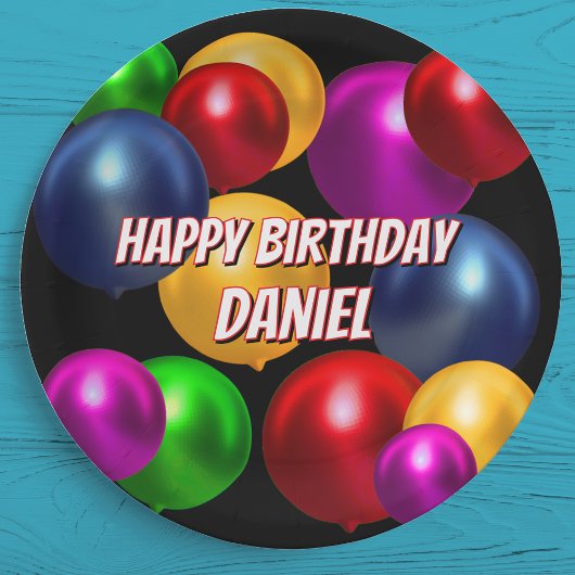 おもしろい誕生日バルーンパーソナライズされた ペーパープレート