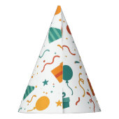 おもしろい誕生日パーティーのバルーンとギフト パーティーハット (裏面)