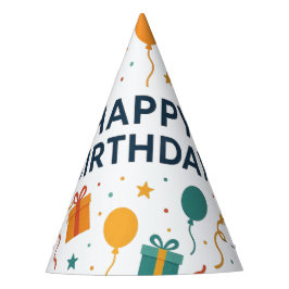 おもしろい誕生日パーティーのバルーンとギフト パーティーハット