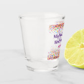 おもしろい誕生日パーティーの好意カラフル紙吹雪 ショットグラス (左)