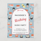 おもしろい誕生日パーティーへの招待 ポストカード (正面)