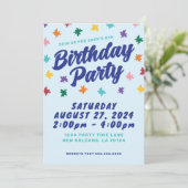 おもしろい誕生日パーティーへの招待 招待状 (スタンド正面)