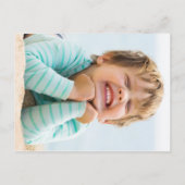 おもしろい誕生日パーティースピーチ漫画バブルフォト インビテーションポストカード (裏面)