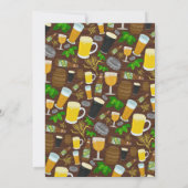 おもしろい誕生日ビールパーティー大人飲み込み写真の追加 招待状 (裏面)