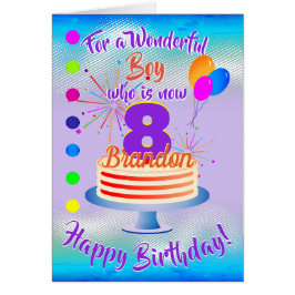 おもしろい誕生日ボーイ – 青/紫パーソナライズされた