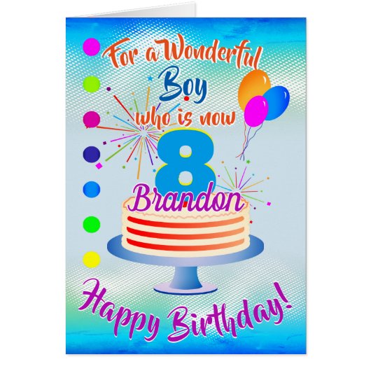 おもしろい誕生日ボーイ – 青/青パーソナライズされた色 (正面)