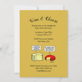 おもしろい誕生日ワイン試飲パーティの招待状 招待状 (正面)