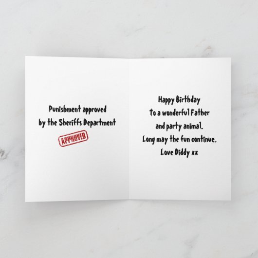 おもしろい誕生日ヴィンテージレトロユーモア求人写真 カード (内部)