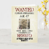 おもしろい誕生日ヴィンテージレトロユーモア求人写真 カード (黄色い花)