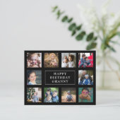 おもしろい誕生日写真用はがき ポストカード (スタンド正面)