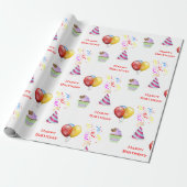 おもしろい誕生日型技芸又は贈与 ラッピングペーパー (アンロールド)