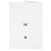 おもしろい誕生日少年 – 青/赤パーソナライズされた (裏面)