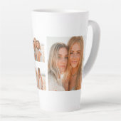 おもしろい誕生日引用文 |コラージュ写真 |ギフ最高のト カフェラテマグ (右アングル)