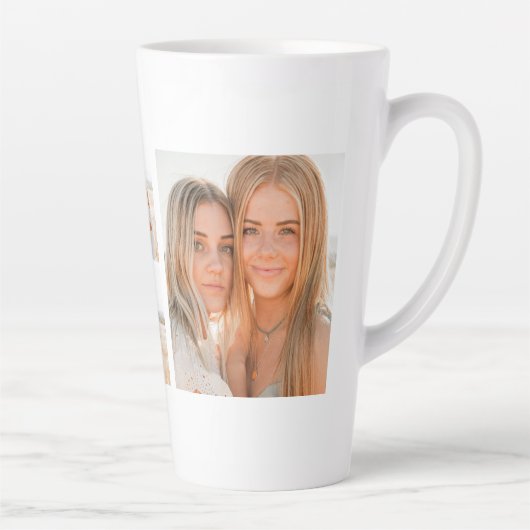 おもしろい誕生日引用文 |コラージュ写真 |ギフ最高のト カフェラテマグ (右)