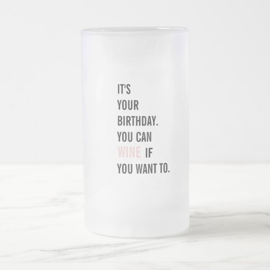 おもしろい誕生日引用文 |ハッピーバースデー |ギフ最高のト フロストグラスビールジョッキ (中央)