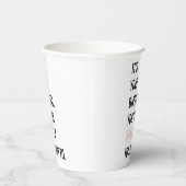 おもしろい誕生日引用文 |ハッピーバースデー |ギフ最高のト 紙コップ (右)