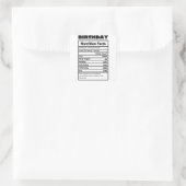 おもしろい誕生日栄養事実 スクエアシール (バッグ)