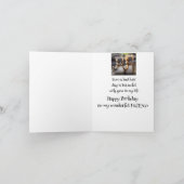 おもしろい誕生日素敵な友人かわいい鳥 カード (内部)