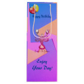 おもしろい誕生日蠍座 ワインギフトバッグ (正面)