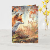 おもしろい誕生日誇りを持った動物自然 カード (黄色い花)