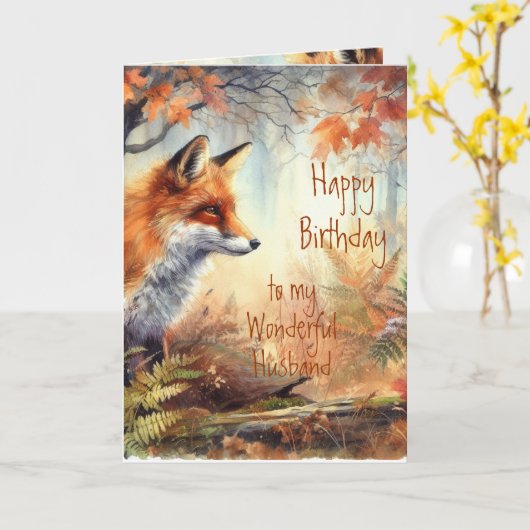 おもしろい誕生日誇りを持った夫自然 カード (黄色い花)