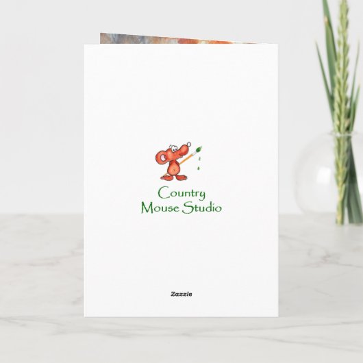 おもしろい誕生日誇りを持った自然 カード (裏面)