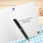 おもしろい誕生日飛行機トースト航空ファンキッズ カード