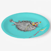 おもしろい誕生日魚願い ペーパープレート (アングル)