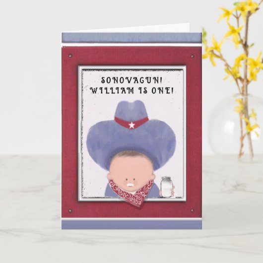 おもしろい誕生日1枚 カード (黄色い花)