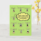 おもしろい誕生日10ドルグリーティングカード カード (黄色い花)