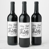 おもしろい誕生日30ハッピーバースデー30歳 ワインラベル (ボトル)