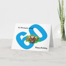 おもしろい誕生日60No Monkeying のまわりに カード