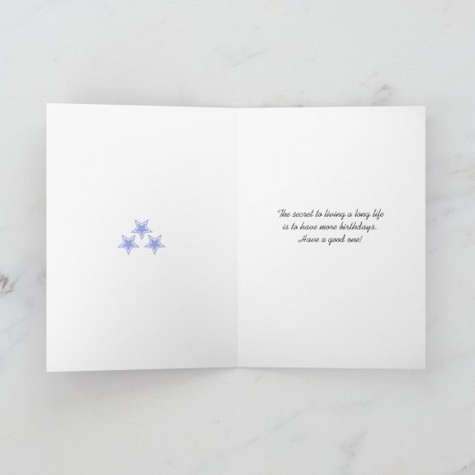 おもしろい誕生日70歳の年齢を追加 カード (内部)