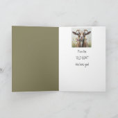 おもしろい誕生日、あなたを愛する古いヤギから カード (内部)