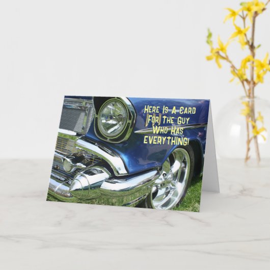 おもしろい誕生日...すべてを持っている男vs 2 カード (黄色い花)