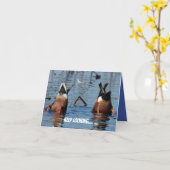 おもしろい誕生日 カード (黄色い花)