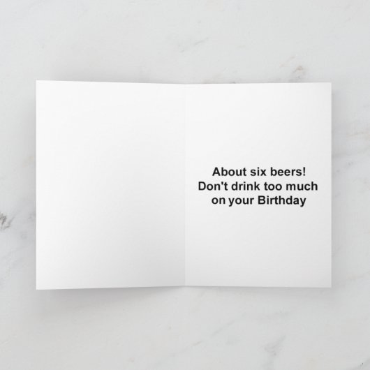 おもしろい誕生日 カード (内部)