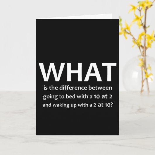 おもしろい誕生日 カード (黄色い花)