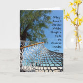 おもしろい誕生日! カード (黄色い花)