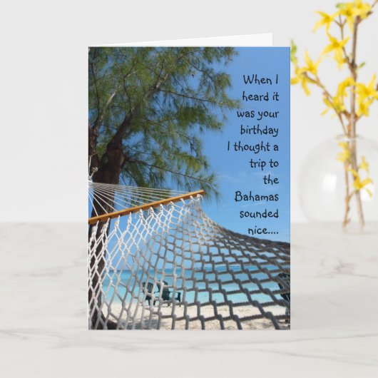 おもしろい誕生日! カード (黄色い花)