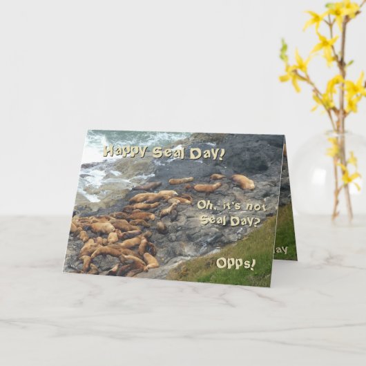 おもしろい誕生日 カード (黄色い花)