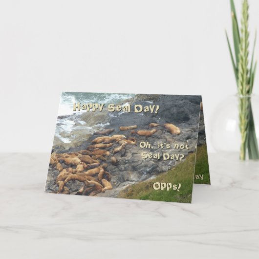 おもしろい誕生日 カード (正面)