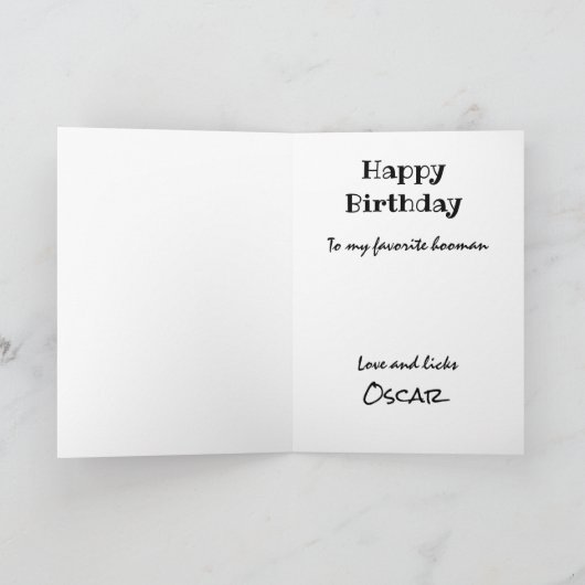 おもしろい誕生日 カード (内部)