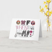 おもしろい誕生日 カード (黄色い花)