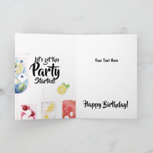 おもしろい誕生日 カード (内部)