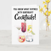 おもしろい誕生日 カード (黄色い花)